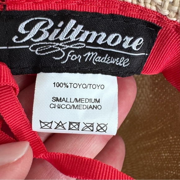 Madewell x Biltmore Tulum straw beach hat - Wide Brim with Colorful Stripes main image 8